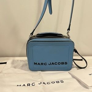 Marc Jacobs Calfskin Aquaria Blue The Box 20 Crossbody Bag